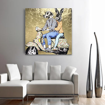 They had the idea that everything would be better tomorrow (Original Painting)