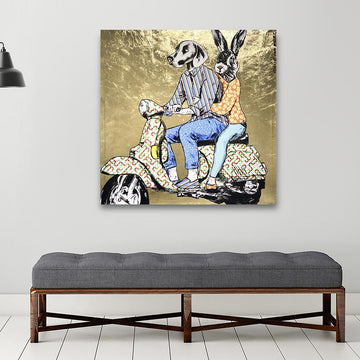 They had the idea that everything would be better tomorrow (Original Painting)