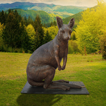 Wild Baby Rock Wallaby (Bronze Sculpture)