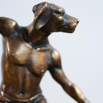 They loved riding the biggest waves in the world even though it was dangerous (Bronze Sculpture)
