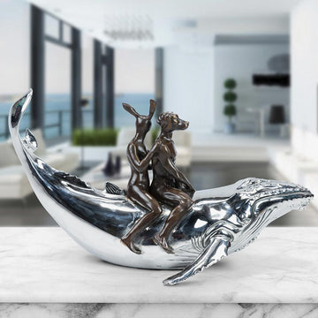 They Had a Whale of a Time (Bronze Sculpture)