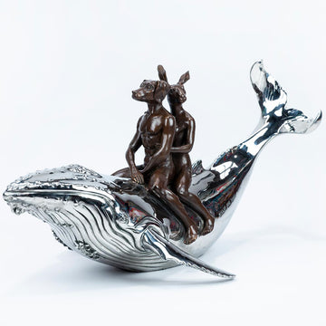 They Had a Great whale of a Time (Bronze Sculpture)