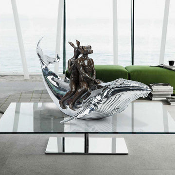 They Had a Whale of a Time (Bronze Sculpture)