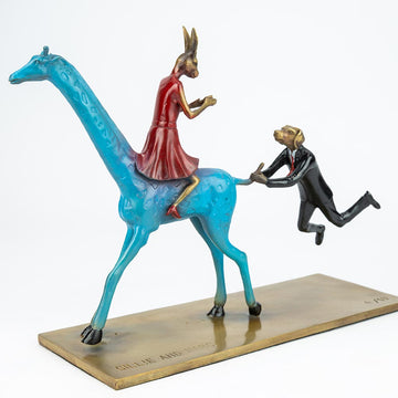 They Loved a Wild Adventure Every Day of the Week (Bronze Sculpture, Miniature)