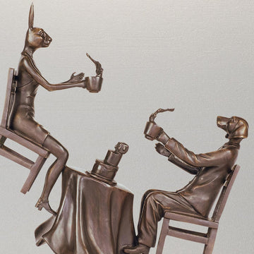 It Was a Windy Day in Paris (Bronze Sculpture)