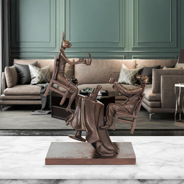 It Was a Windy Day in Paris (Bronze Sculpture)