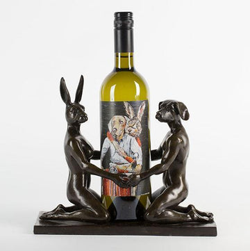 They Loved Drinking Wine and Kissing Afterwards (Bronze Sculpture)