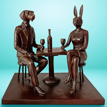 The Wine Drinkers (Bronze Sculpture)