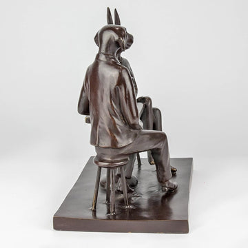 The Wine Drinkers (Bronze Sculpture)