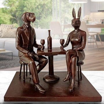 The Wine Drinkers (Bronze Sculpture)