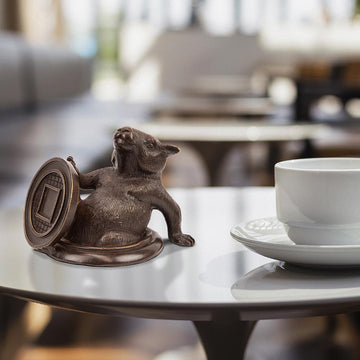 Wombat Comes Into a Better Tomorrow (Bronze Sculpture, Pocket Size)