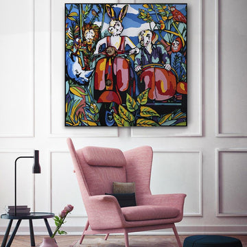 They thought they were in wonderland (Original Painting)