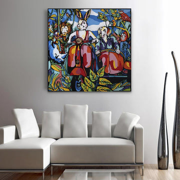 They thought they were in wonderland (Original Painting)