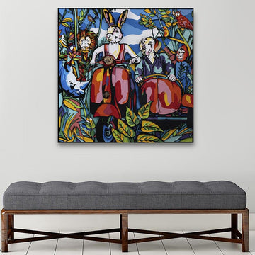They thought they were in wonderland (Original Painting)