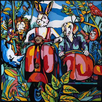 They thought they were in wonderland (Original Painting)