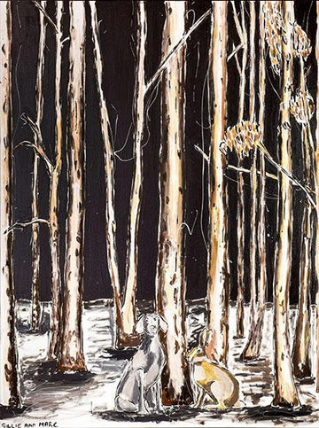 Tall gums had visitors (Splash pop series)