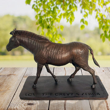 Love the Grevy's Zebra (Bronze Sculpture)