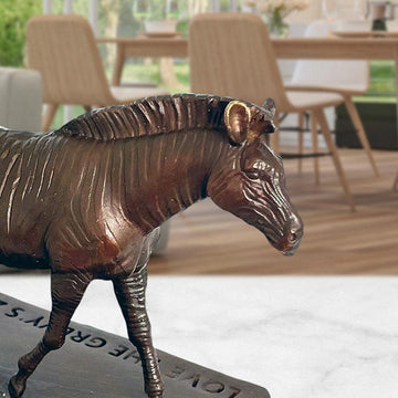 Love the Grevy's Zebra (Bronze Sculpture)
