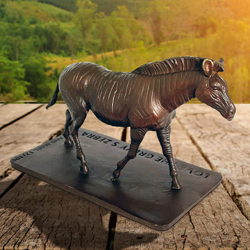 Love the Grevy's Zebra (Bronze Sculpture)