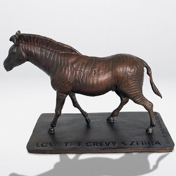 Love the Grevy's Zebra (Bronze Sculpture)